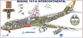 Cutaway graphic of 747-8