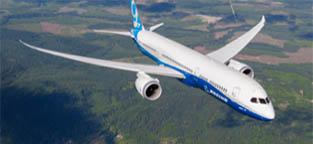 787-9 in flight